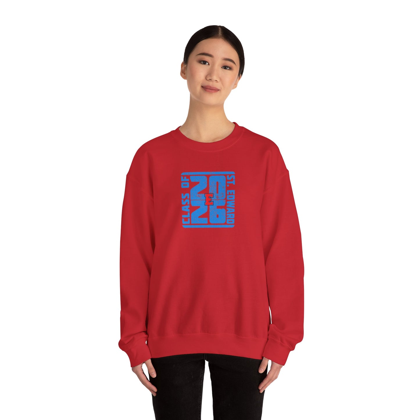 St. Edward's Class of 2026 Block Adult Crewneck Sweatshirt