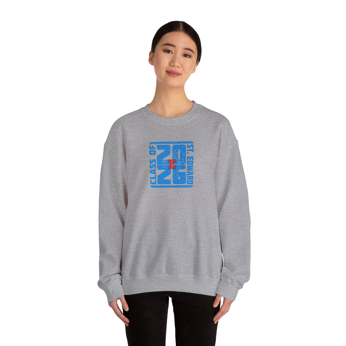 St. Edward's Class of 2026 Block Adult Crewneck Sweatshirt
