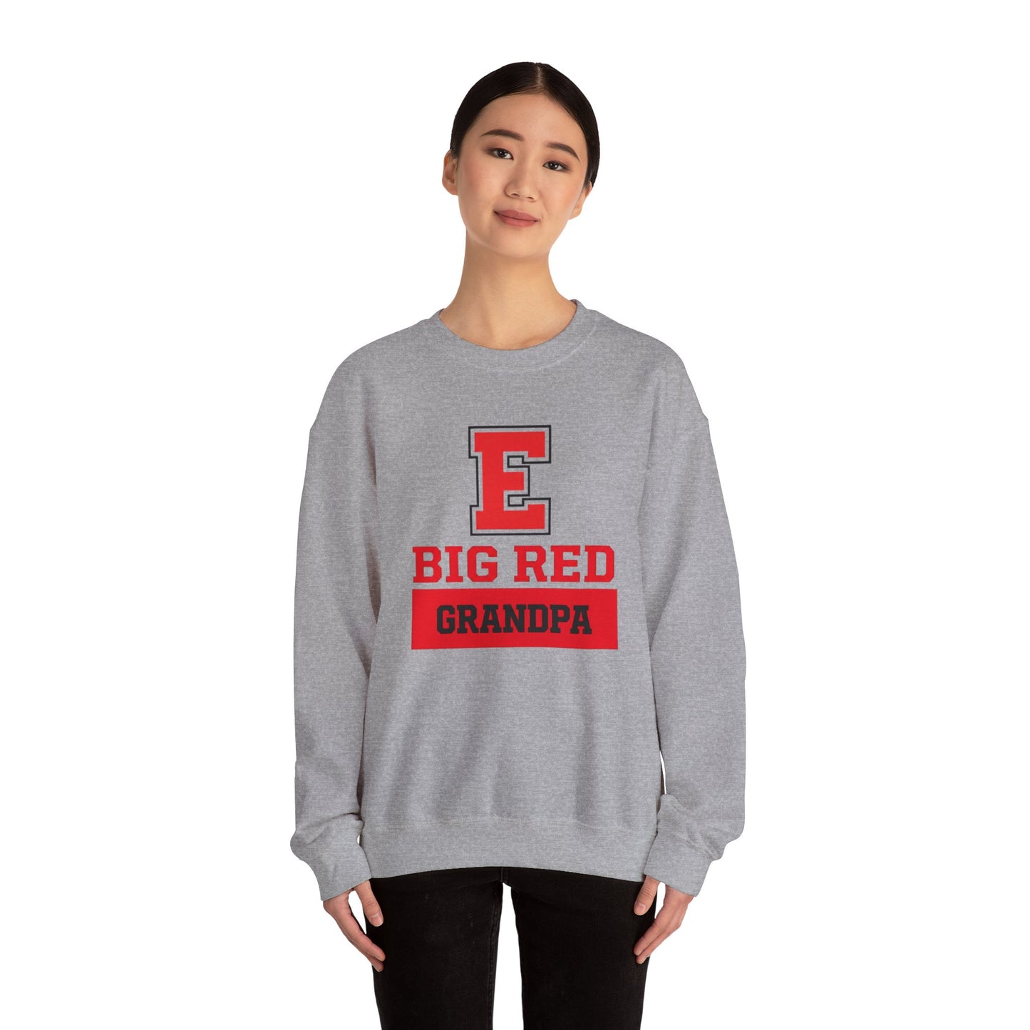 Big Red Grandpa Block Crewneck Sweatshirt