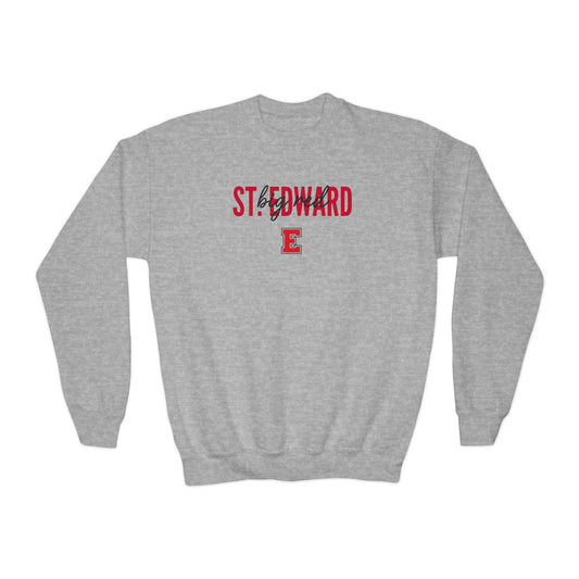 St. Edward's Big Red Script Kids Crewneck Sweatshirt