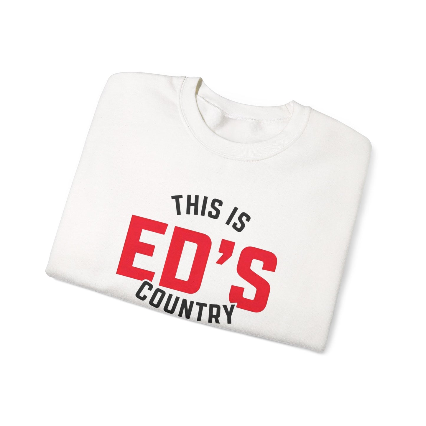 This Is Ed's Country Adult Crewneck Sweatshirt