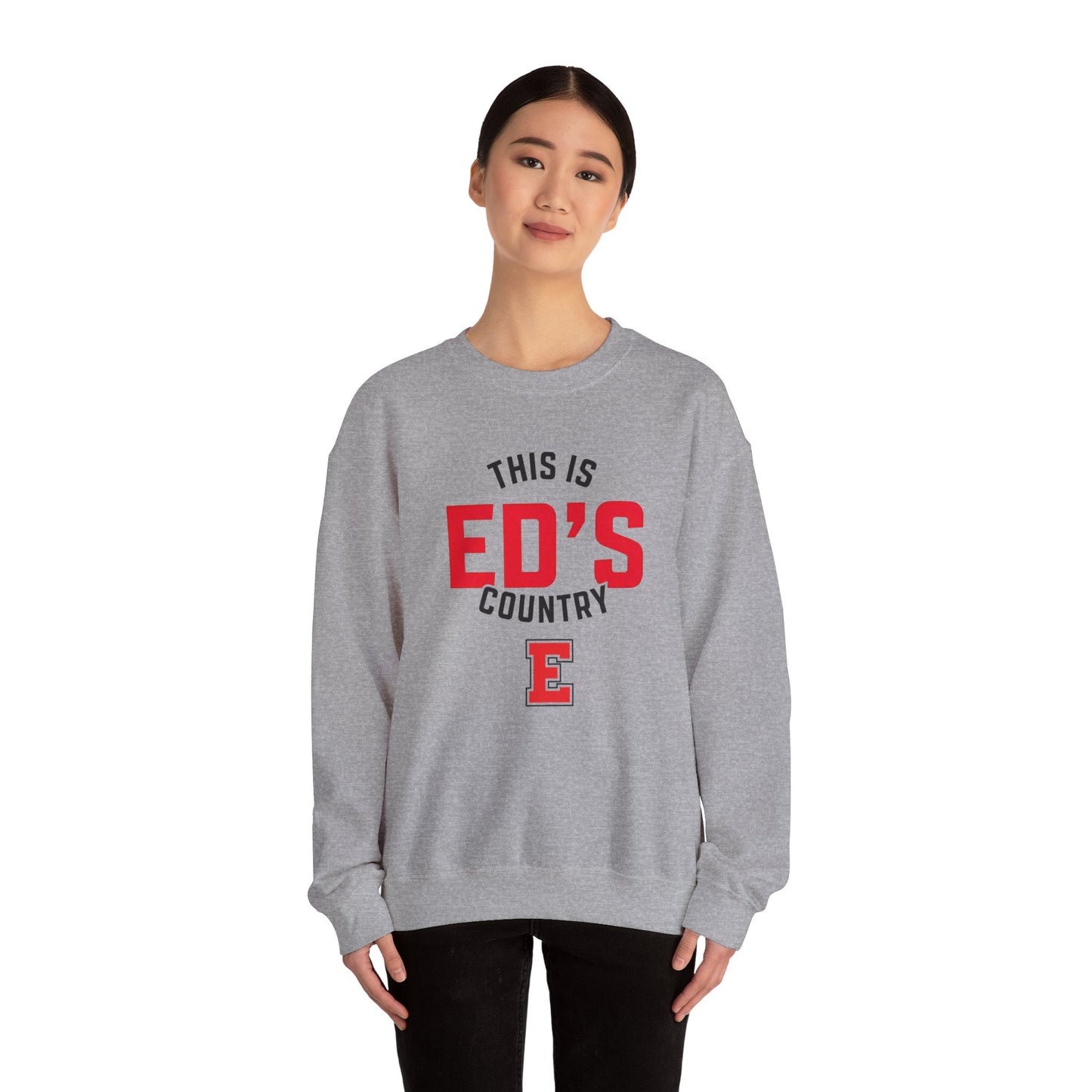 This Is Ed's Country Adult Crewneck Sweatshirt