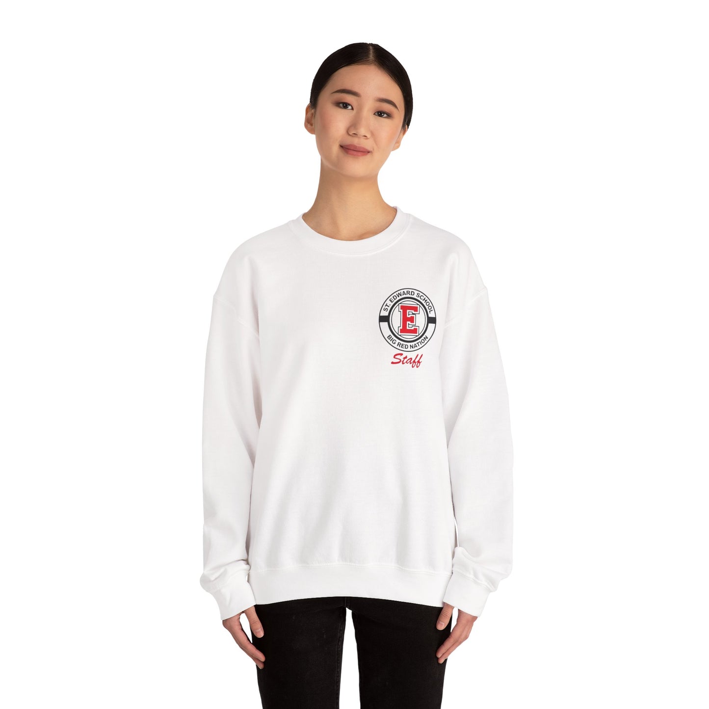 St. Edward's Staff Chest Logo Adult Crewneck Sweatshirt