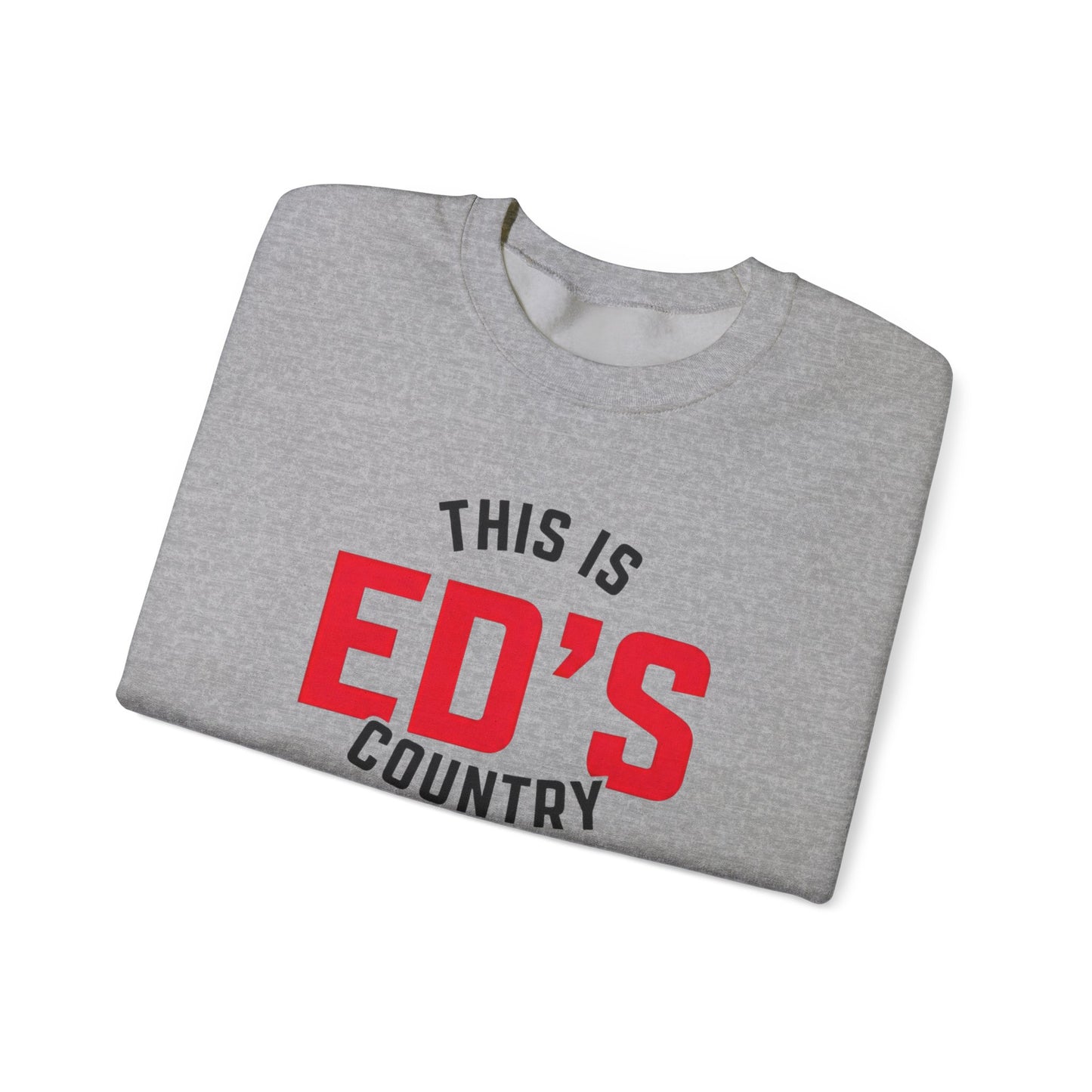 This Is Ed's Country Adult Crewneck Sweatshirt